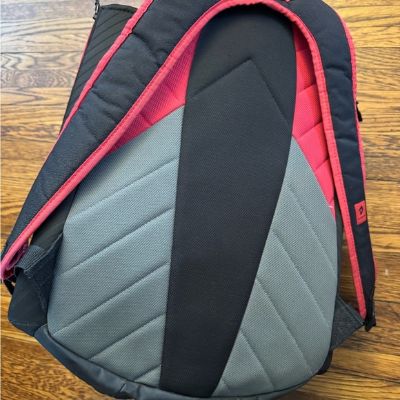 DeMarini Voodoo OG baseball backpack in scarlet red and black. - Picture 7 of 12